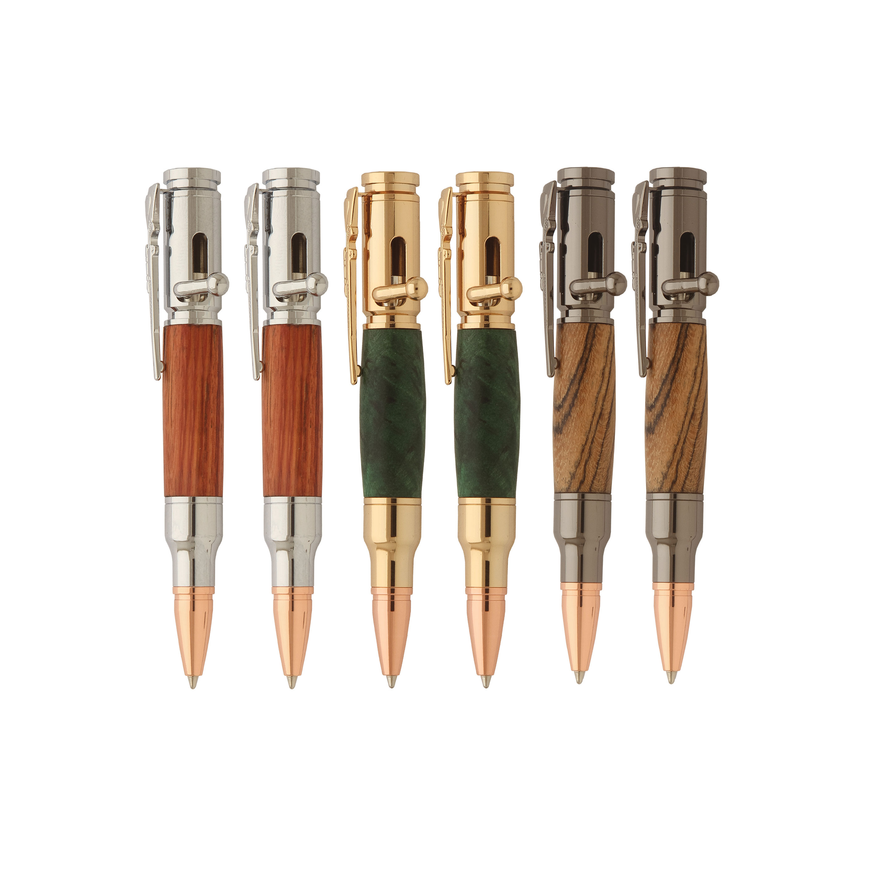 6 Mini 30 Caliber Bolt Action Pen Kit Variety Set at Penn State Industries