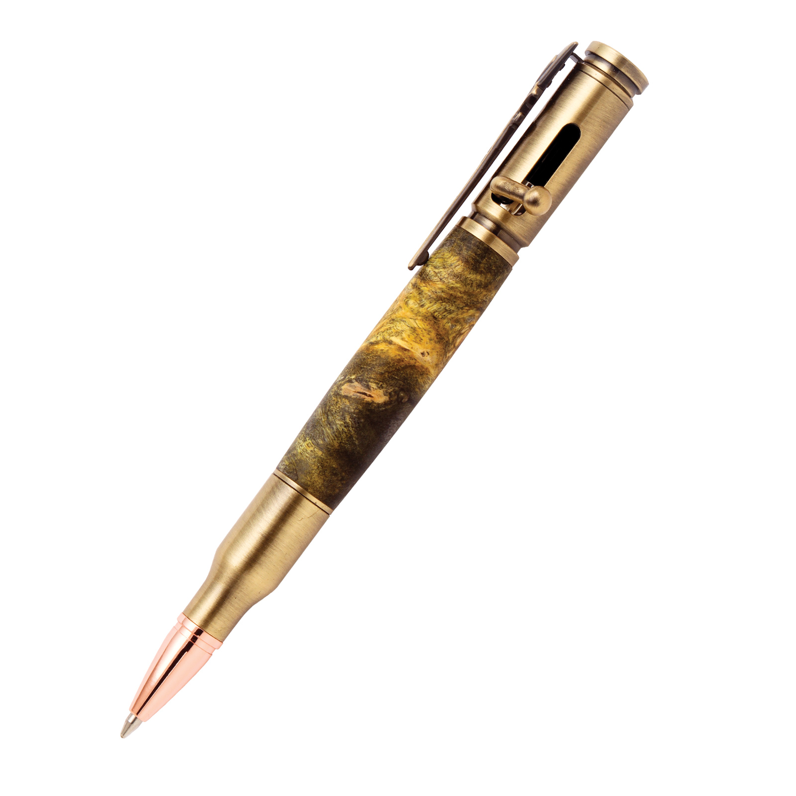 30 Caliber Bolt Action Antique Brass Bullet Cartridge Pen Kit at Penn ...