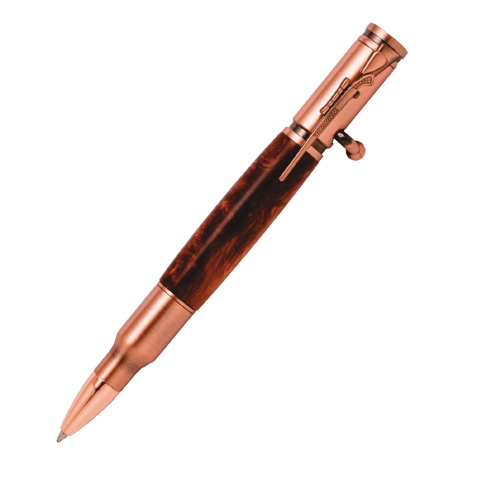 30 Caliber Bolt Action Antique Copper Bullet Cartridge Pen Kit at Penn ...