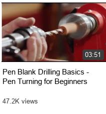 Pen Blank Drilling Basics