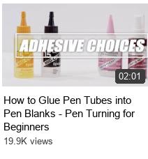 How to Glue Pen Tubes into Pen Blanks