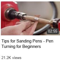 Tips for Sanding Pens