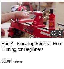 Pen Kit Finishing Basics