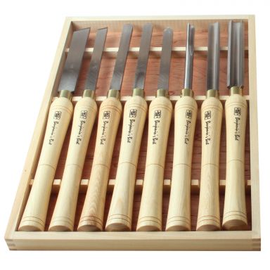 4 Sets of our 8 Piece Benjamins Best HSS Lathe Chisel Set