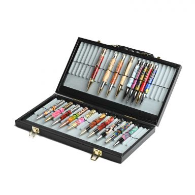 48 Pen Display Case with Lid: Thinner Pens