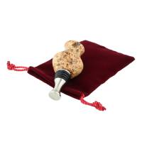 Drawstring Maroon Felt Pouch