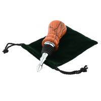 Drawstring Green Felt Pouch