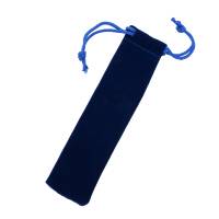 Blue Felt Pen Drawstring Pouch