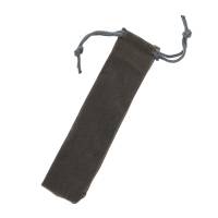 Gray Felt Pen Drawstring Pouch