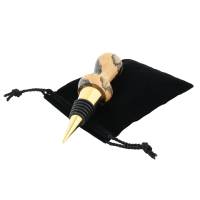 Drawstring Black Felt Pouch