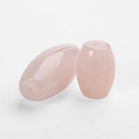 Rose Quartz Massage Stones for Face Roller Kit - Set of 2 (Face Roller Handle not included)