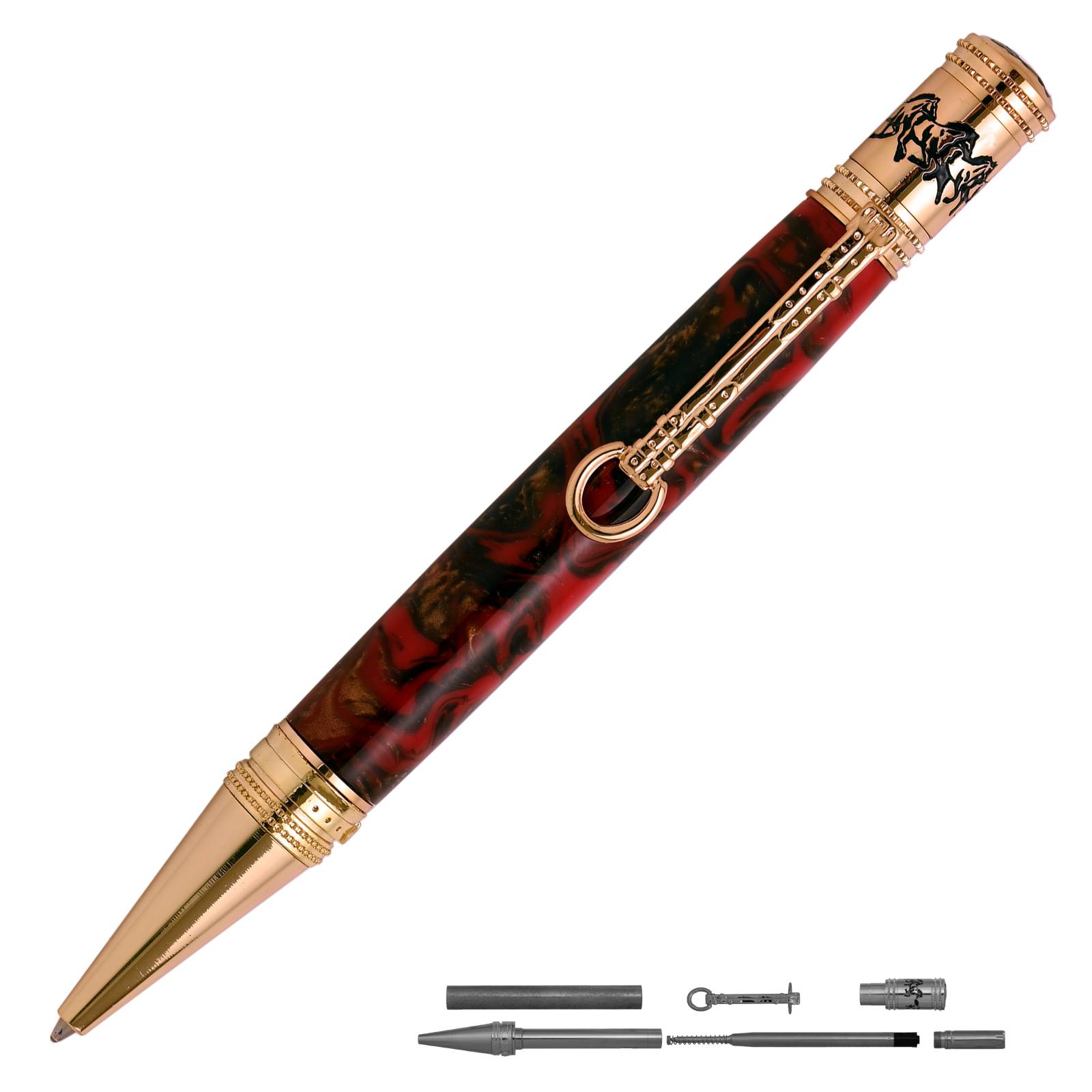 Woodturned Refillable American Bald store Eagle Motorcycle Pen