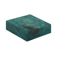 Stabilized Turquoise Maple Burl Ring Blank