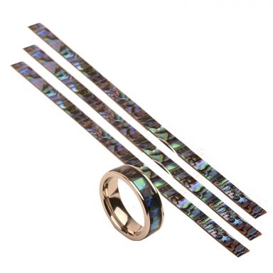 Abalone Green Strip - 3 Pack, 6mm wide for 8mm Inlay Ring