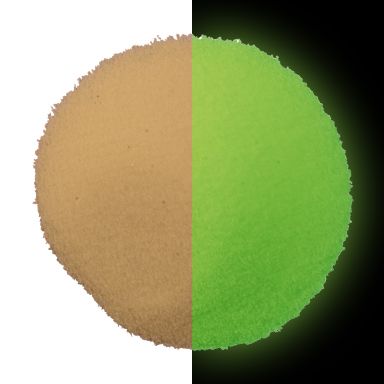 Light Yellow to Green Glow Powder - 7 grams