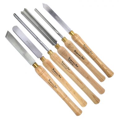 Set of 6 Benjamins Best WOOD Magazine  in.Best Value in. HSS Lathe Chisels