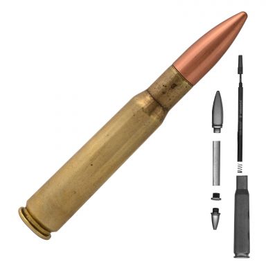 50 Caliber Machine Gun Cartridge Ball Point Flip Pen Kit