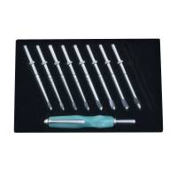 9 Slot Foam Insert for Interchangeable Inline Crochet Hook Kit Set with No Hassle Handle