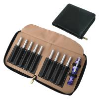 Black Leather Case for Crochet Hooks