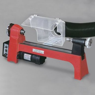 Clear Lathe Dust Hood with Magnetic Mounting Clamp