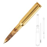 Caliber Gourmet 50 Caliber Bullet Twist Pen : : Office Products
