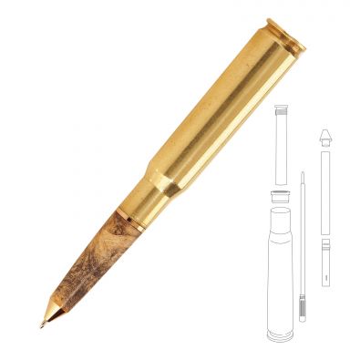 50 Caliber Machine Gun Bullet Cartridge Twist Pen Kit with Parker Style Refill