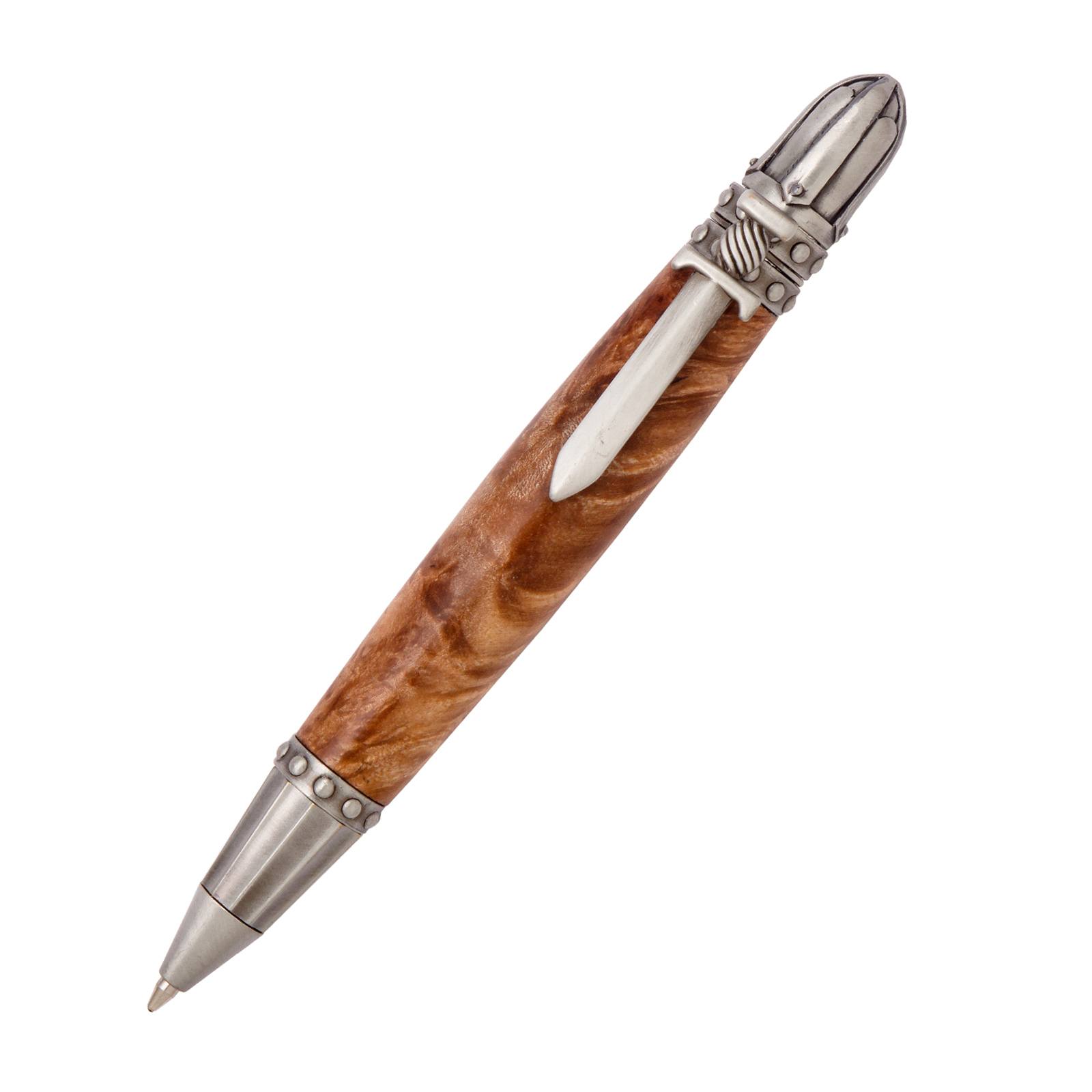 Medieval wooden pen old buying copper finish in Courbaril