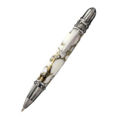 Knights Armor Twist Pen in Antique Pewter