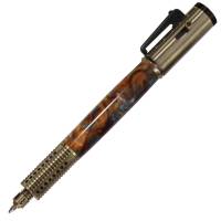 Semi Automatic Rifle Antique Brass Side Action Click Pen Kit