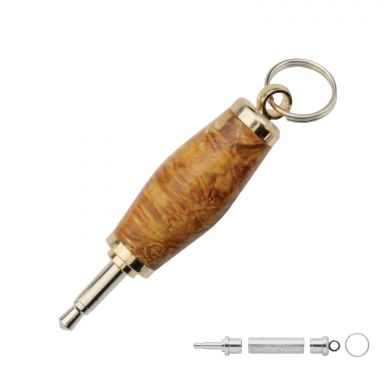 Auxiliary Adapter 24kt Gold Keychain Kit