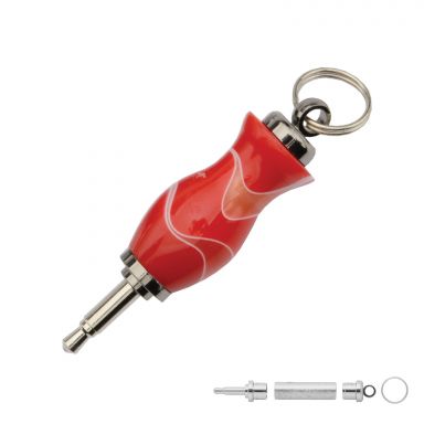 Auxiliary Adapter Gun Metal Keychain Kit