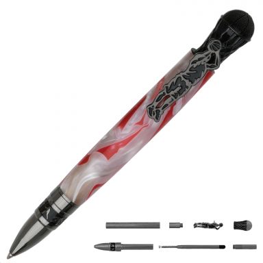 Basketball Gun Metal Twist Pen Kit