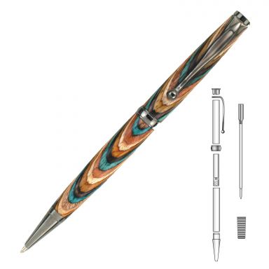 Comfort Gun Metal Twist Pen Kit