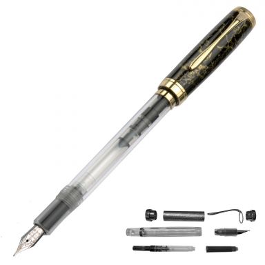 Clarion Demonstrator 24kt Gold Fountain Pen Kit