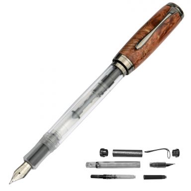 Clarion Demonstrator Gun Metal Fountain Pen Kit