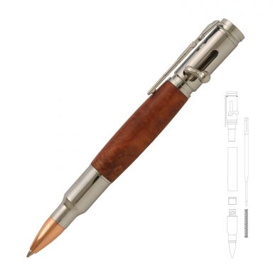 Magnum Bolt Action Chrome Pen Kit