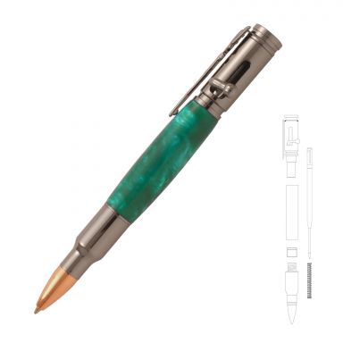 Magnum Bolt Action Gun Metal Pen Kit