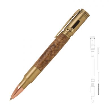 Magnum Bolt Action Antique Brass Pen Kit