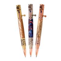 3 Statue of Liberty Flag Bolt Action Pen Kit Starter Set