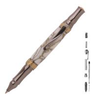 Nouveau Sceptre Gold and Gun Metal Ballpoint Twist Pen Kit