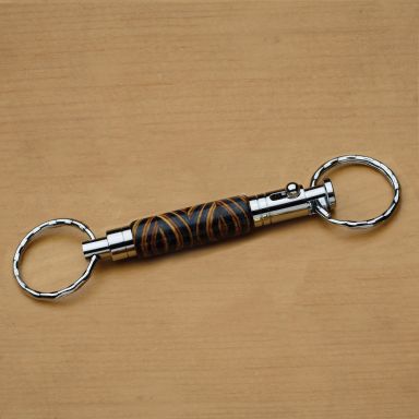 Detachable Bolt Action Style Chrome Keychain Kit