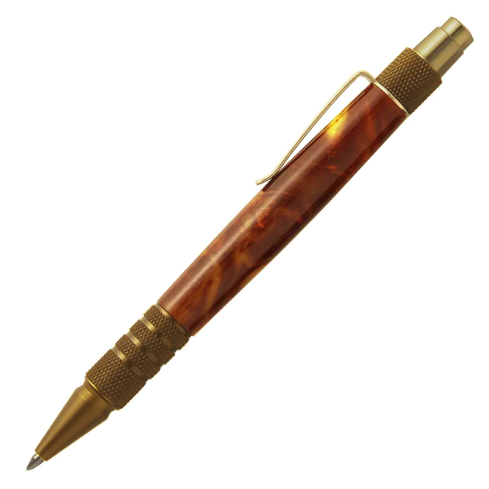 C3604 Brass DuraClick newest EDC pen in Bocote Wood