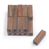 Mini E-Z Blanks 20pk Indian Rosewood: 9/16 in. x 9/16 in. x 2-1/32 in.