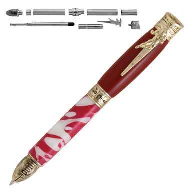 Football Gold Twist Pen Kit