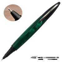 Refillable Fiber Tip Black Anodized Aluminum Pen Kit