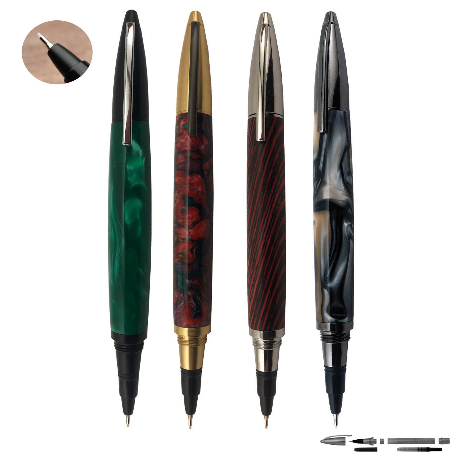 10-Count Mini Felt Tip Pens, Classic Colors