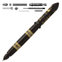 Firefighter "Push and Lock" Pen Kit in Matte Black and Yellow