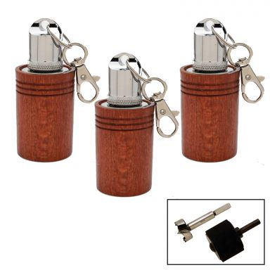 3 Mini Flask Keychain Starter Set