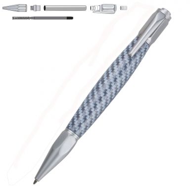 Vertex Brushed Satin Click Pen Kit