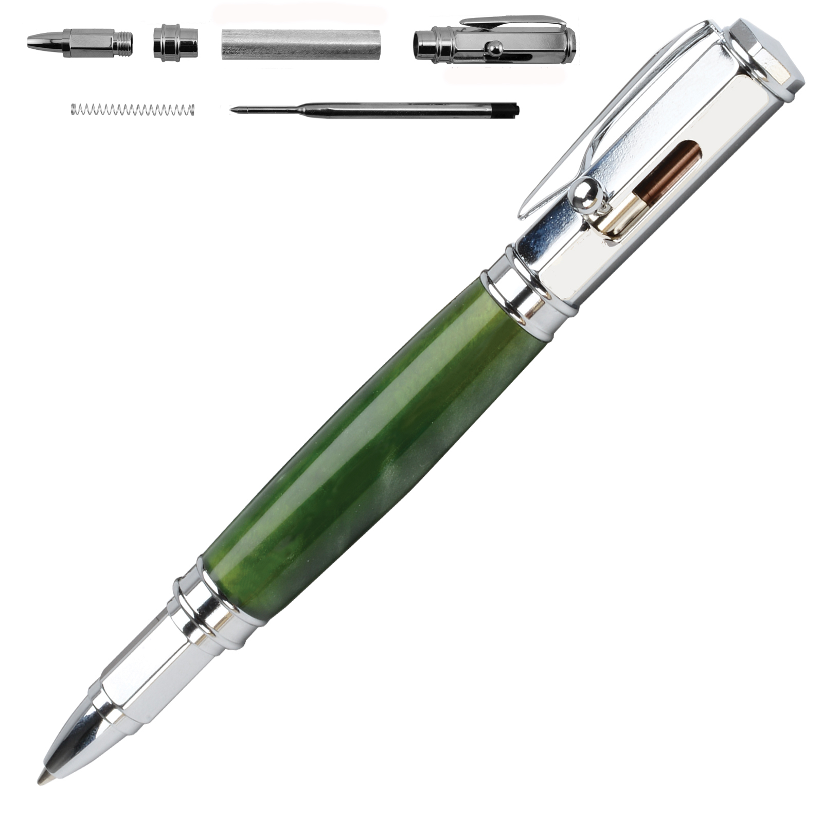 Majestic Gun Metal/Chrome Fountain Pen Kit at Penn State Industries